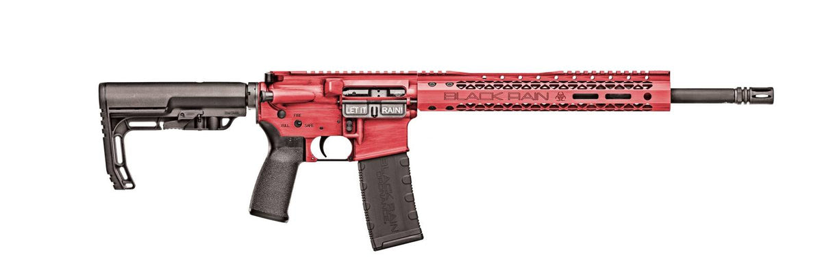 BLACK RAIN FUSION RIA 5.56 16IN M4 PROFILE BBL 12IN MLOK SLIM HG RED BATTLEWORN 30RD MAG