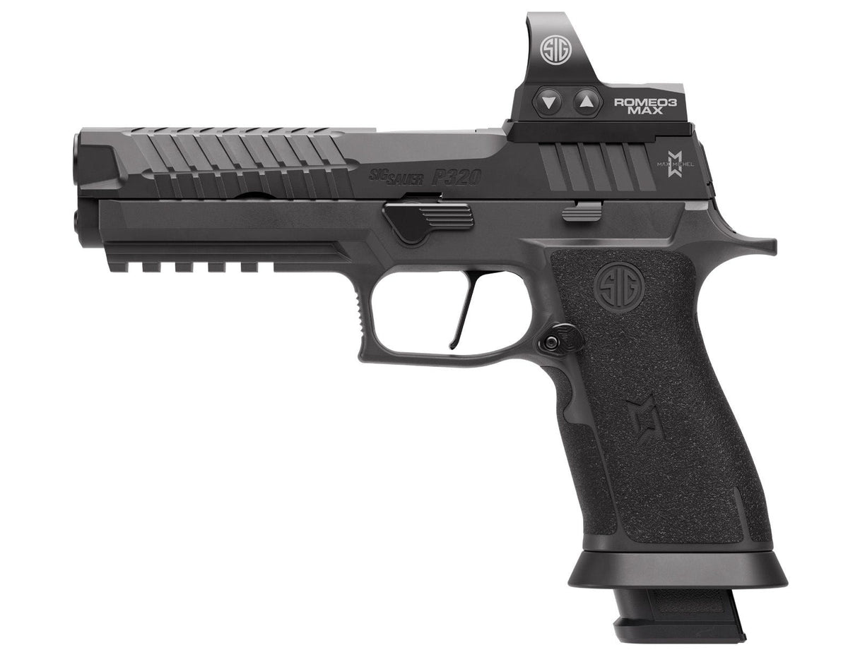 SIG SAUER P320 XFIVE MAX 2 9MM PISTOL 5" TXG GRIP, X5 SLIDE, ROMEO3MAX, 4-10RD MAGS