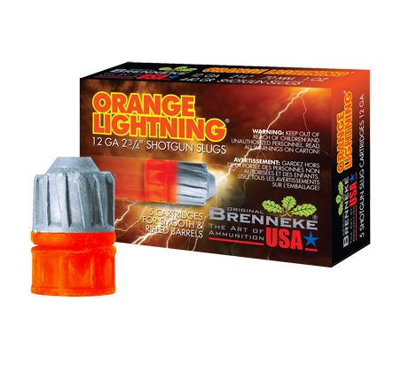 BRENNEKE ORANGE LIGHTNING 125YR ANNIVERSARY AMO 12GA 2.75 IN 1 OZ 5-RD
