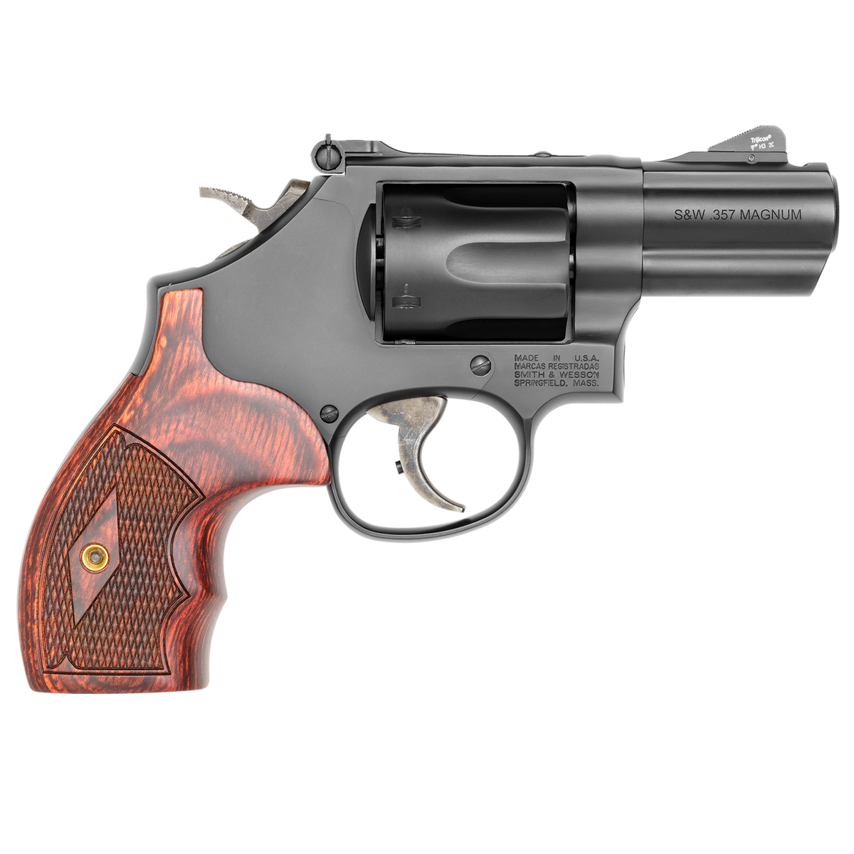 SMITH & WESSON PC MODEL 19 CARRY COMP, BLK 38SPL 2.5" 6RD DA/SA