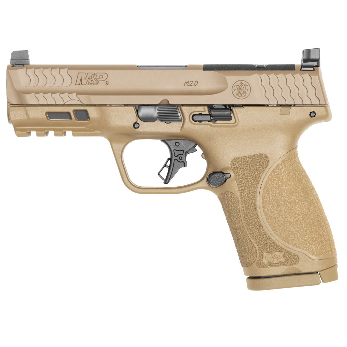 SMITH & WESSON M&P 9 COMPACT M2.0 4" O/R FDE PSTL NTS 15RD