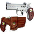 BOND ARMS RUSTIC RANGER HGD 45/410 4.25IN BBL W/ SATIN FINISH ROSEWOOD EXT GRIPS W/ HOLSTER