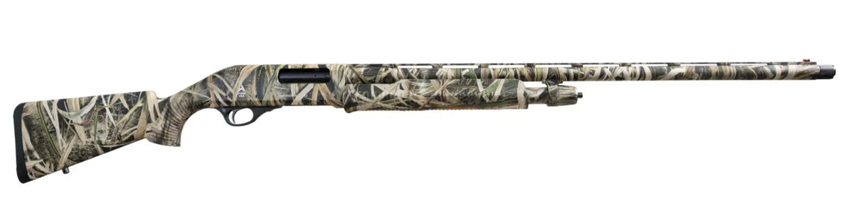 AKKAR 612 MEAT STICK SGP 12 GA 28 IN BBL 3 IN MOSSY OAK BLADES CAMO 5 EXT CHOKES