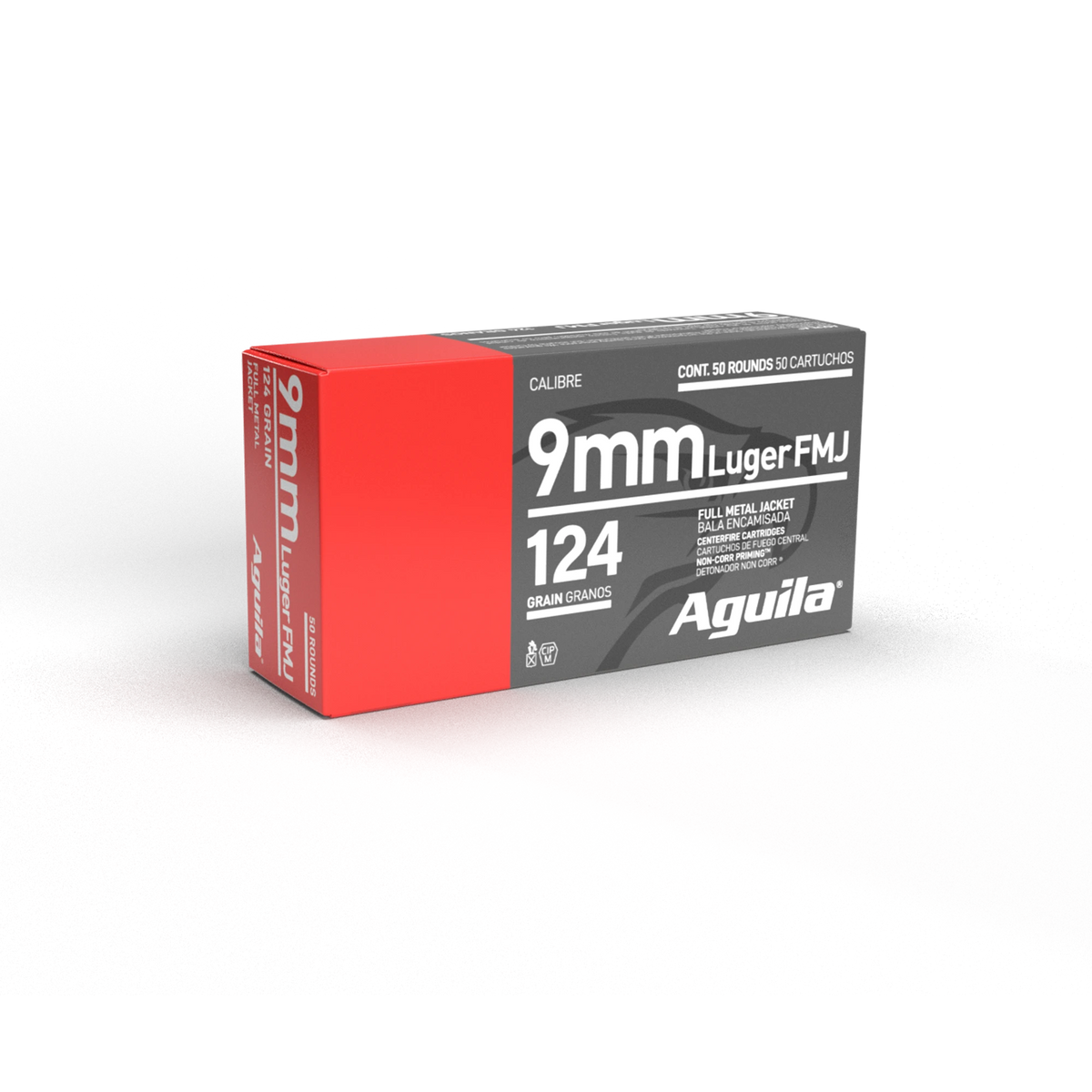AGUILA 9MM FMJ 124GR 50RD BOX 20 BXS PER CS