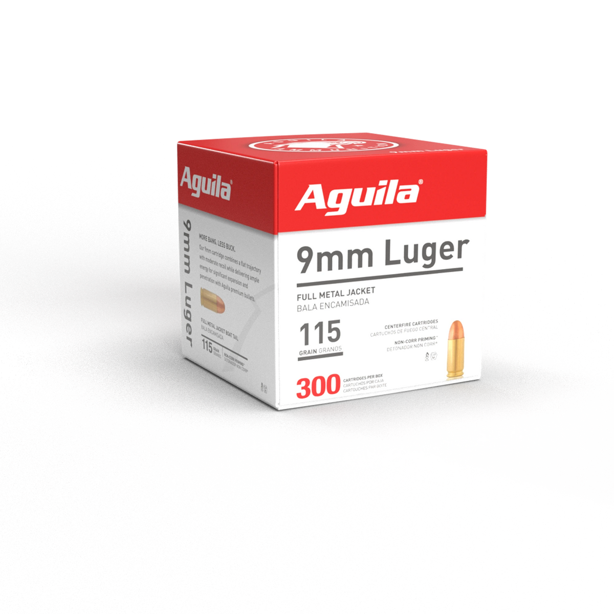 AGUILA 9MM FMJ 115GR BULK PK 300RD 4 PER CS
