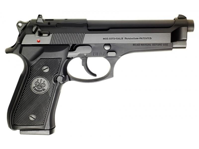BERETTA 92FS 9MM PISTOL BLACK/BRUNITION 3-15RD MAGAZINES