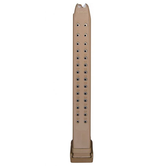 GLOCK 9MM 33RD MAGAZINE TAN