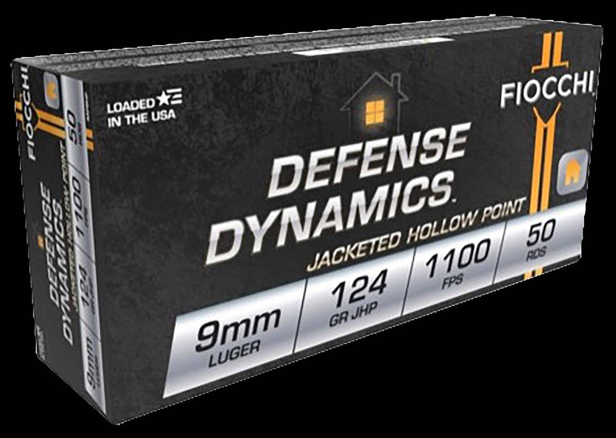 FIOCCHI 9MM LUGER 124GR JHP