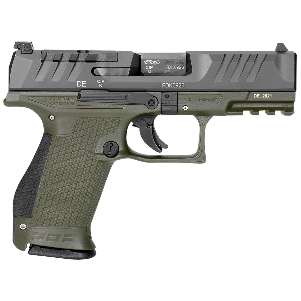 WALTHER PDP 9MM CMPCT 4" PSTL GRN