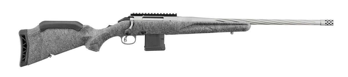 RUGER AMERICAN G2 223REM 20" SPIRAL FLUTD GRAY SPLATTER 10RD