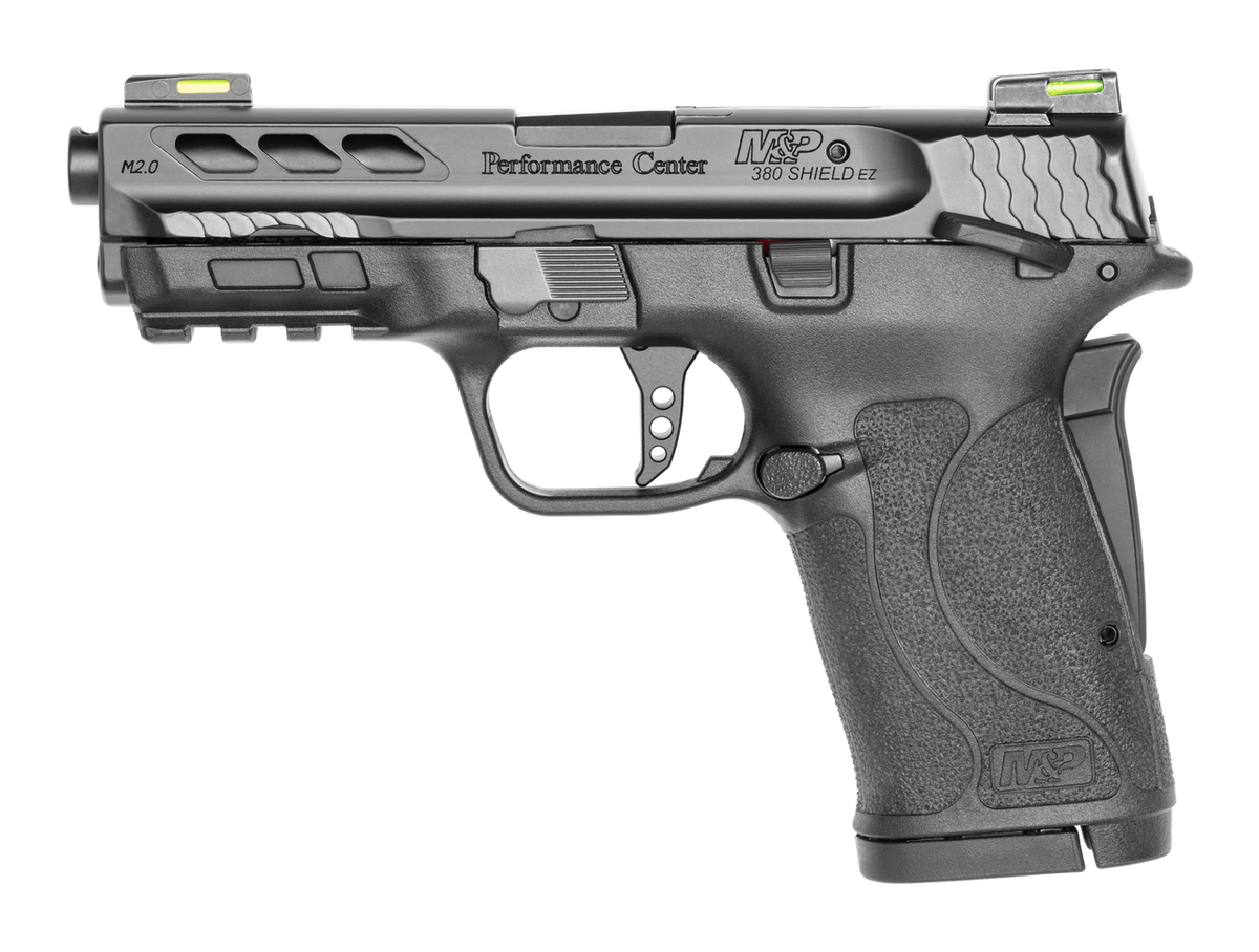 SMITH & WESSON PC M&P 380 SHIELD EZ PRTD BLK 380ACP 3.75" 8RD MA COMPLIANT