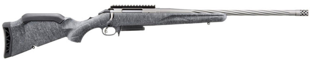 RUGER AMERICAN G2 6.5CM RFL 20" SPIRAL FLUTED BBL, GRY SPLTTR STOCK, 3RD