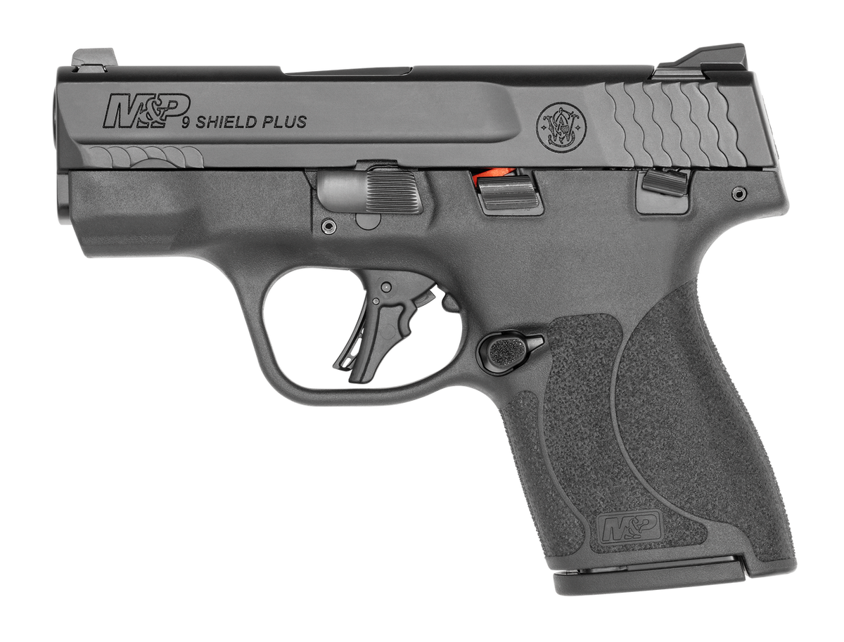 SMITH & WESSON M&P 9 SHIELD PLUS T.S. BLK 9MM 3.1" 2-10RD COMPLIANT