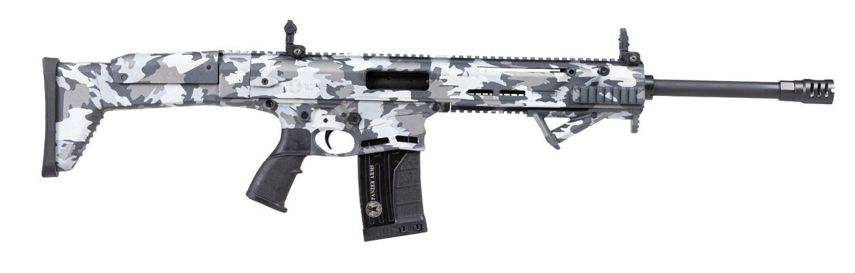 PANZER ARMS TACTICAL 12G 18.5" SA GRY MULTICAM 2-5RD MAGS