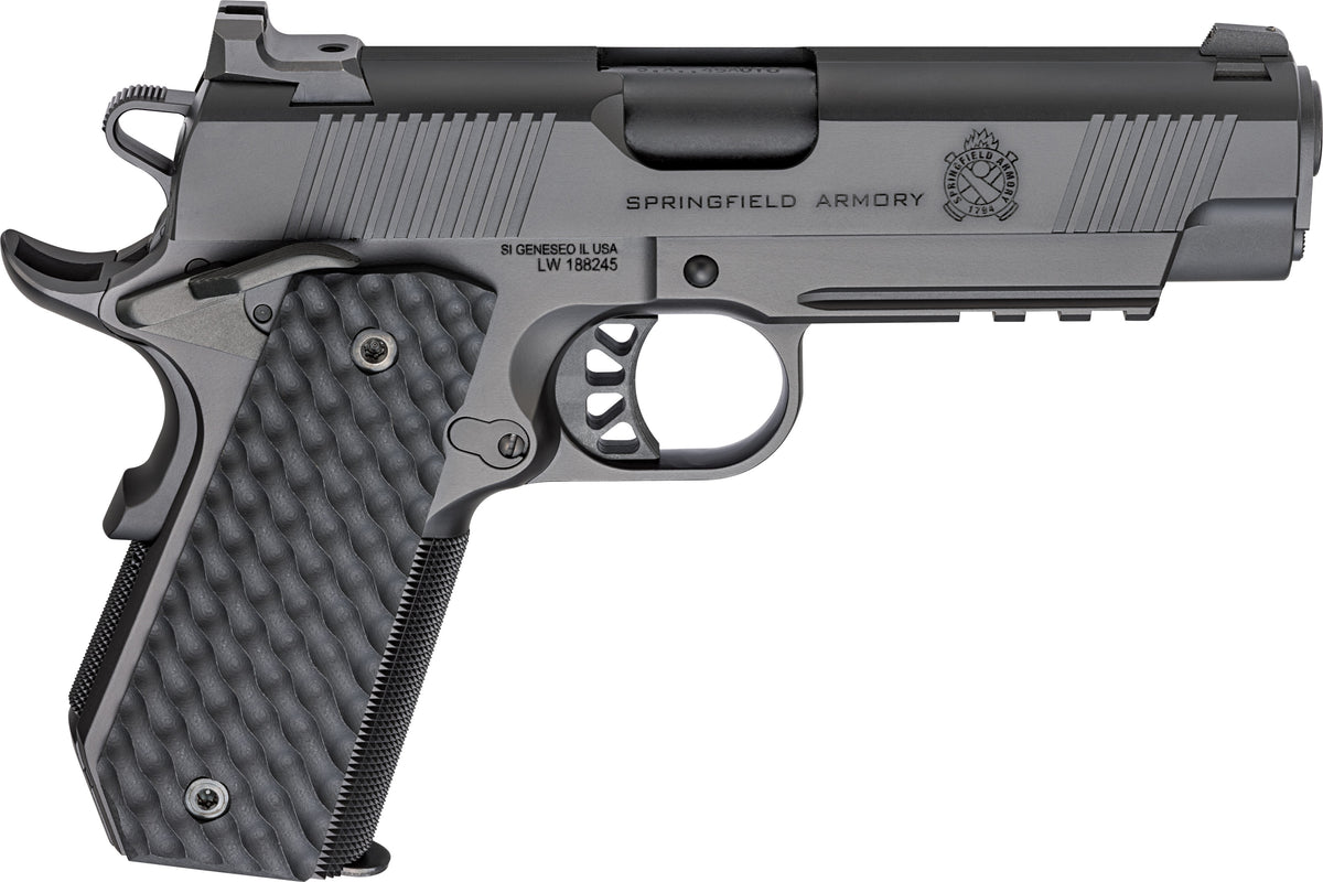 dSPRINGFIELD ARMORY TRP 1911 4.25" 45ACP W/ CARRY CUT & RAIL 2-8RD