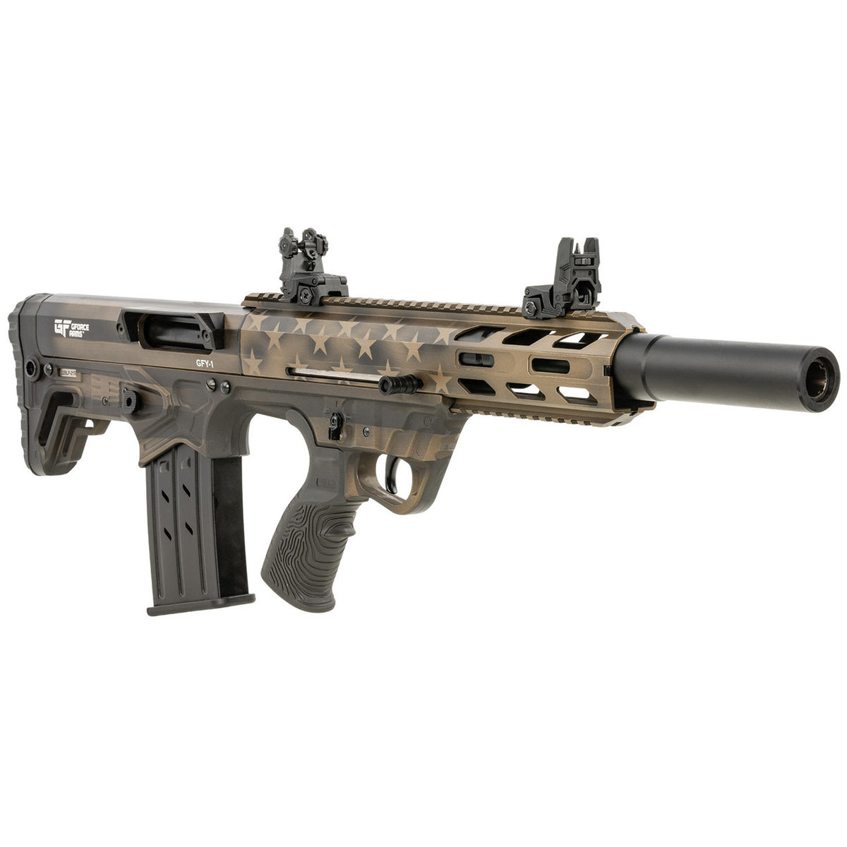 GFORCE 12GA BULLPUP 18.5" BARREL BRZ FLAG CERAKOTE