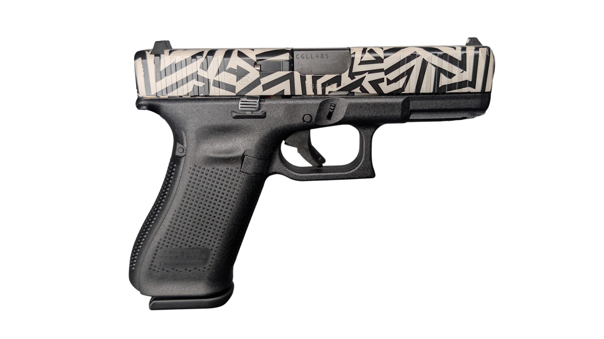 GLOCK 45 V HEX 9MM PISTOL 4" BLACK/WHITE/BLK SLIDE FXD 3-17RD MAGS