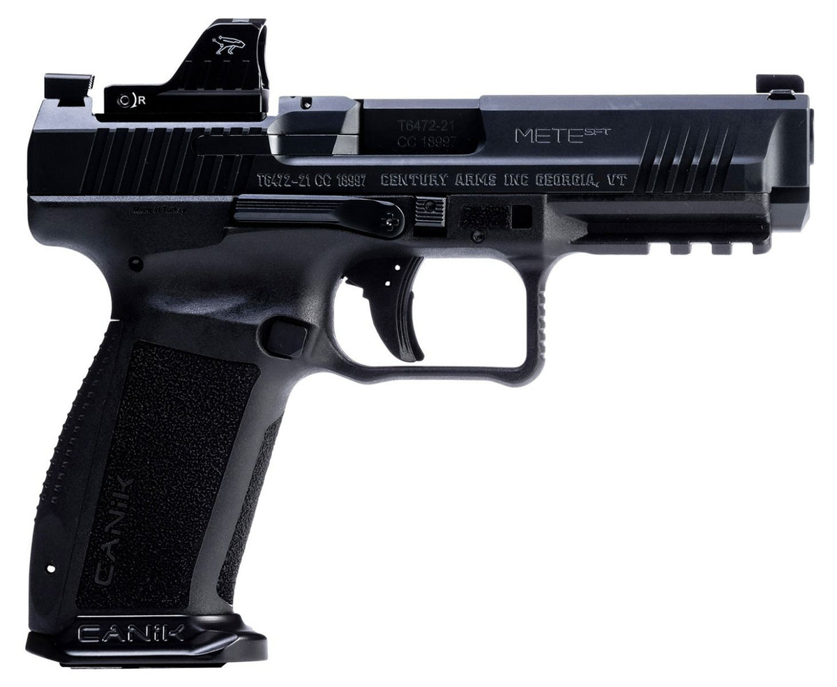 CANIK METE SFT 9MM PSTL BLACK W/ MECANIK M01 OPTIC, 1-18RD 1-20RD
