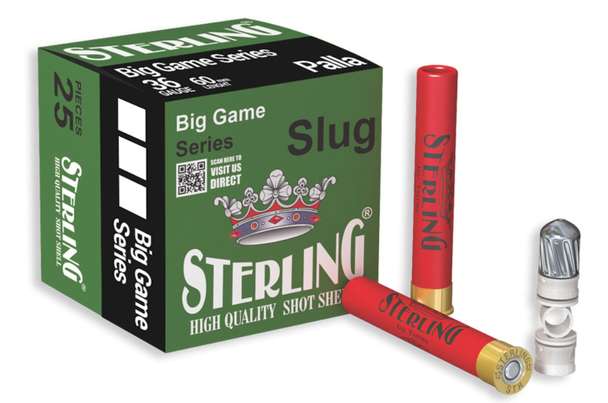 STERLING BIG GAME 410 SHOT SHELL RIFLED SLUG 25RD BOX 20 BOXES PER CASE