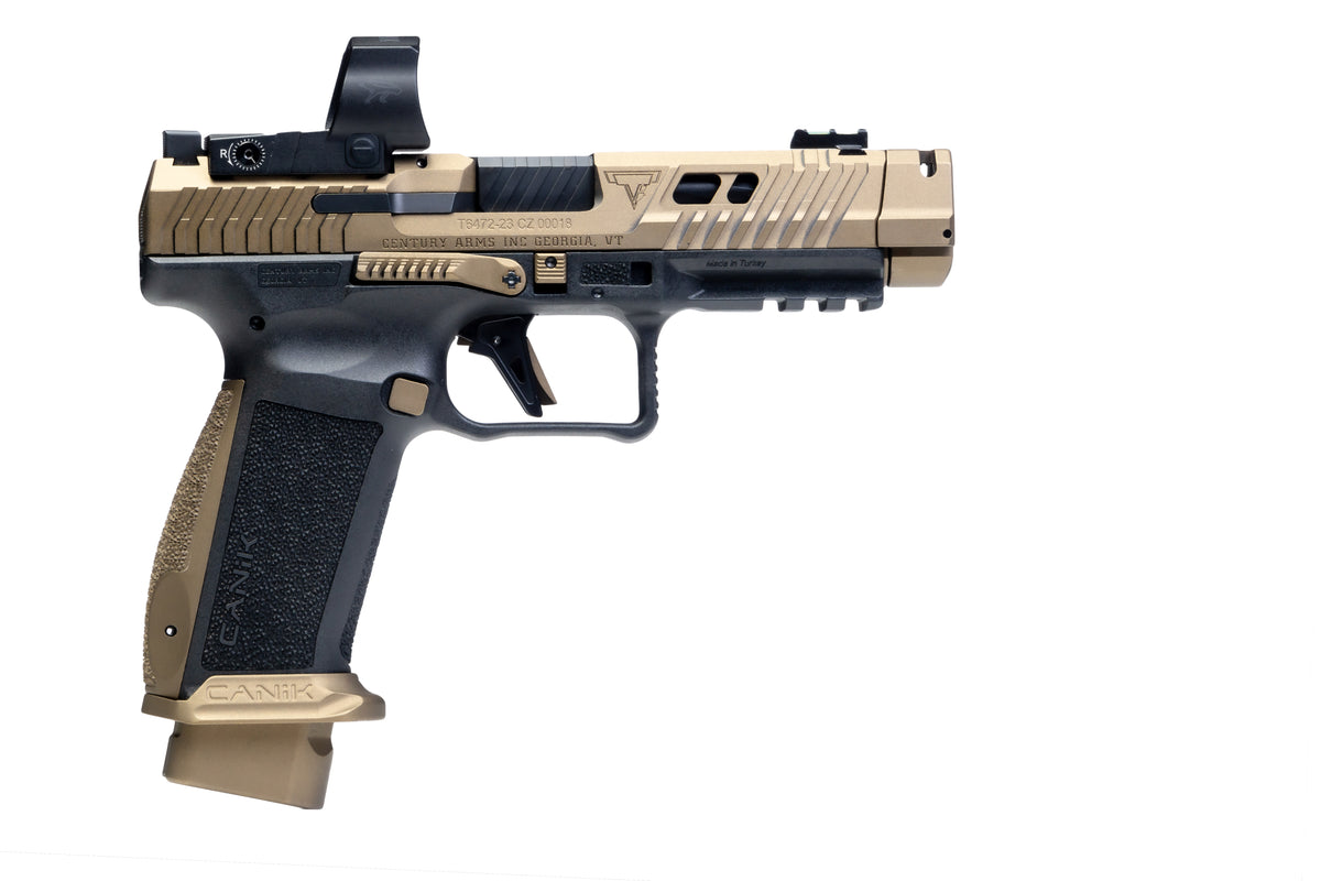 CANIK TTI COMBAT W/MECANIC OPTIC 9MM PISTL 4.6" 2-18RD