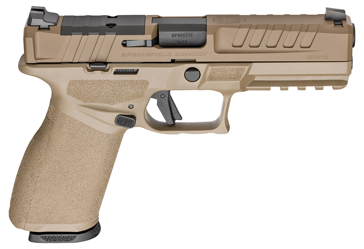 SPRINGFIELD ARMORY ECHELON FDE PSTL U NOTCH 9MM PSTL 4.5" 1-17RD 1-20RD