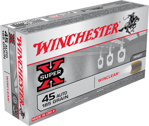 .45AUTO 185GR WINCLEAN 50RDS