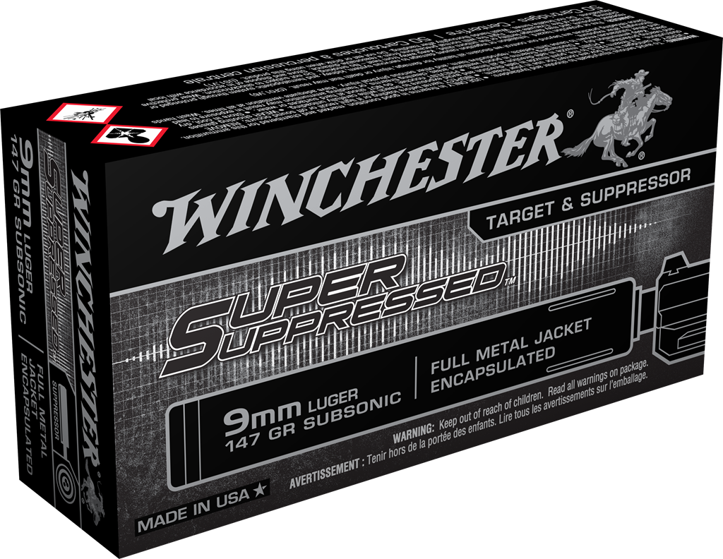 WINCHESTER 9MM 147GR SUBSONIC 50RDS