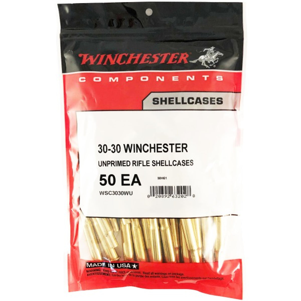 WINCHESTER UNPRMD BRSS 30/30 50PK