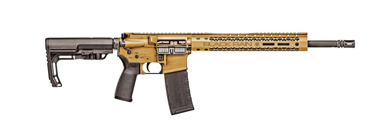 BLACK RAIN FUSION RIA 5.56 16IN M4 PROFILE BBL 12IN MLOK SLIM HG TIGERS EYE BATTLEWORN 30RD MAG