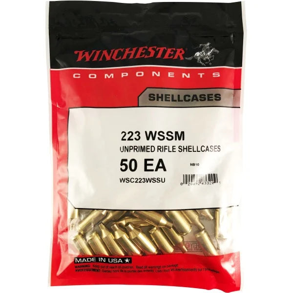 WINCHESTER UNPRIMED BRS 223WSSM 50