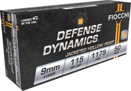 FIOCCHI 9MM 115GR JHP