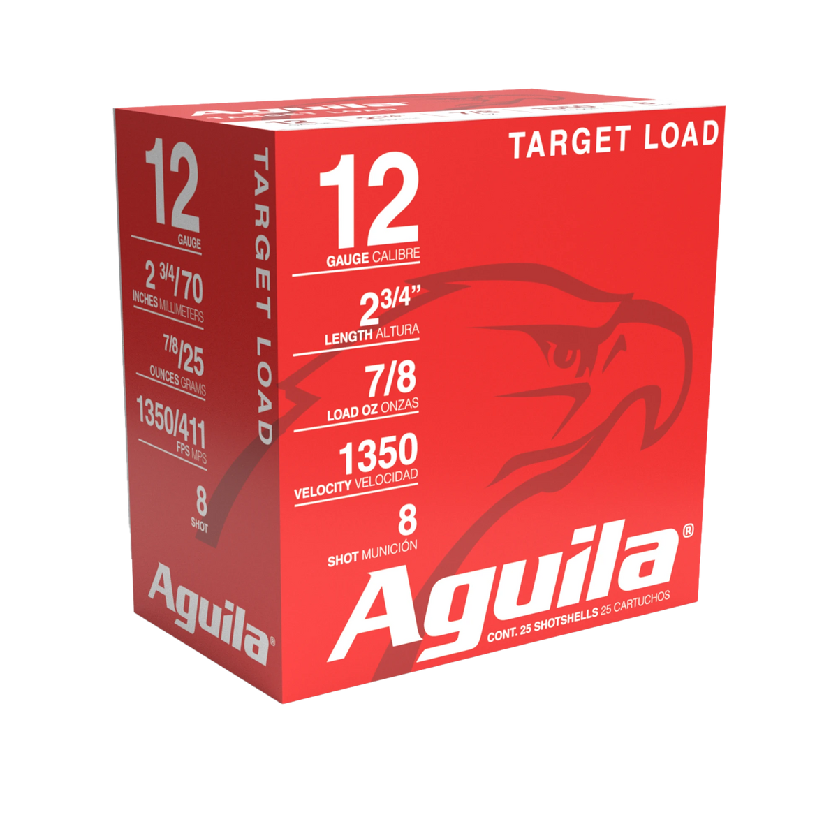 AGUILA 12GA 2 3/4" 24GRAM #8 25RD BX 10 BXS PER CS