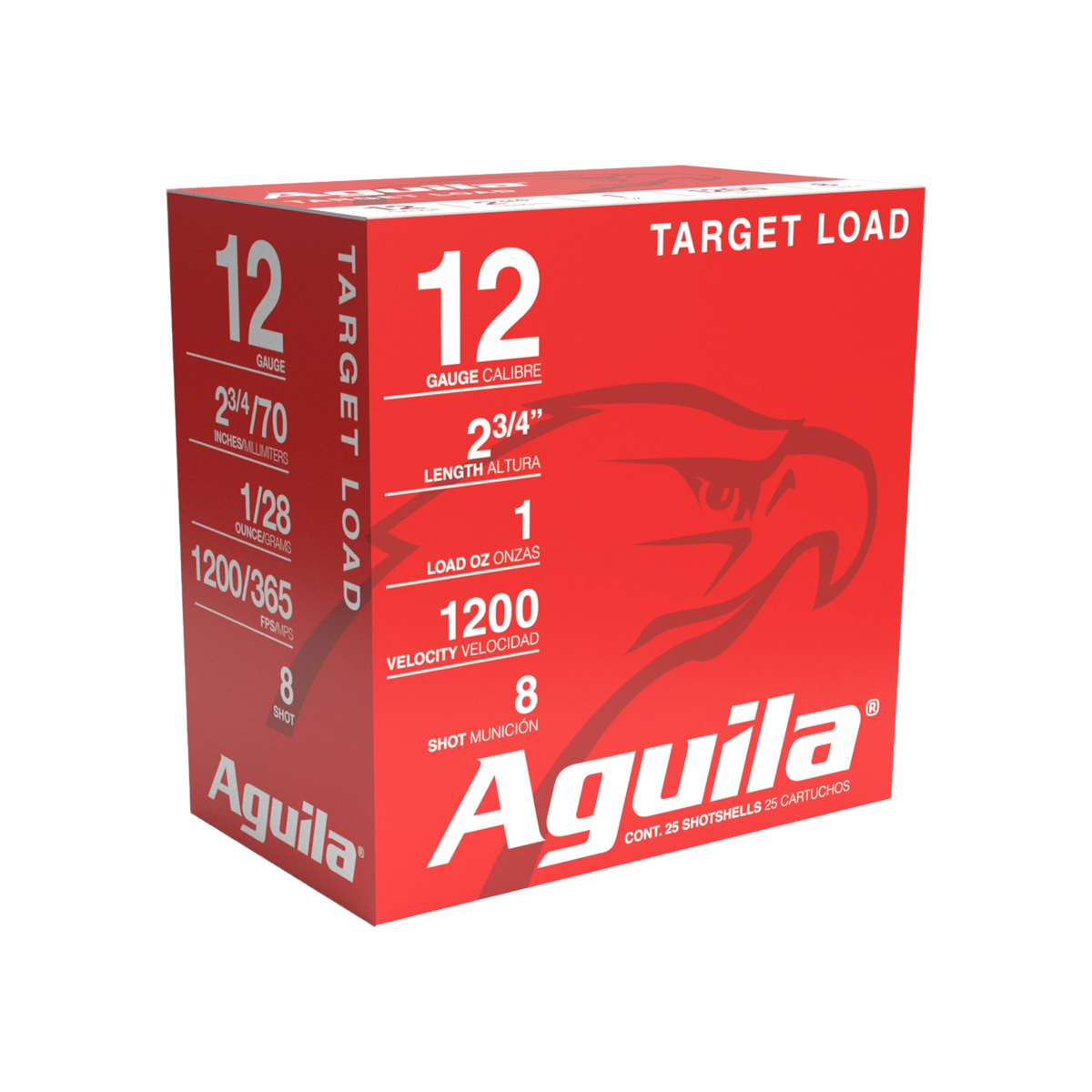 AGUILA 12GA 2 3/4" 1 OZ #8 25RD BX 10 BXS PER CS