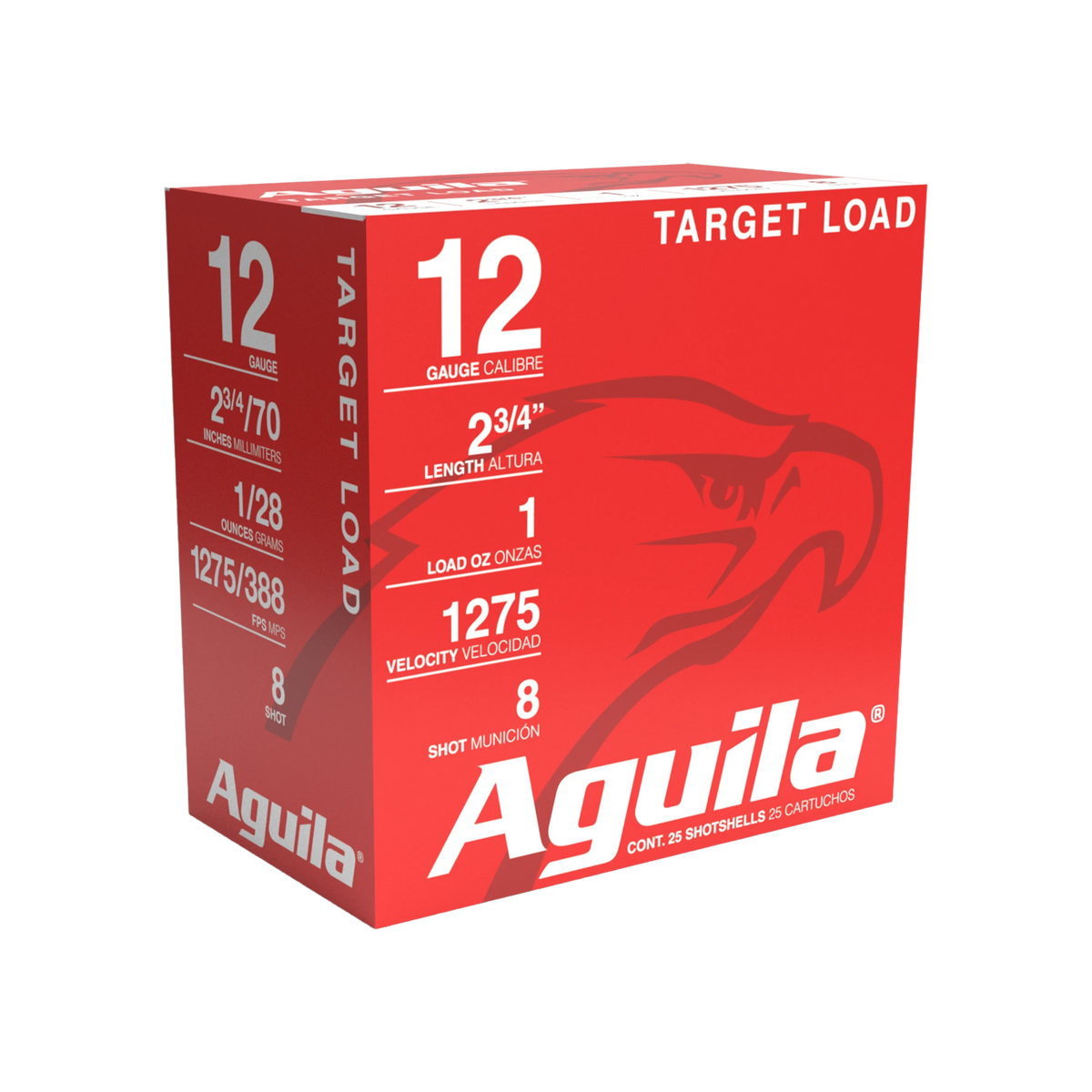AGUILA 12GA 2 3/4" 1 OZ #8 25RD BX 10 BXS PER CS