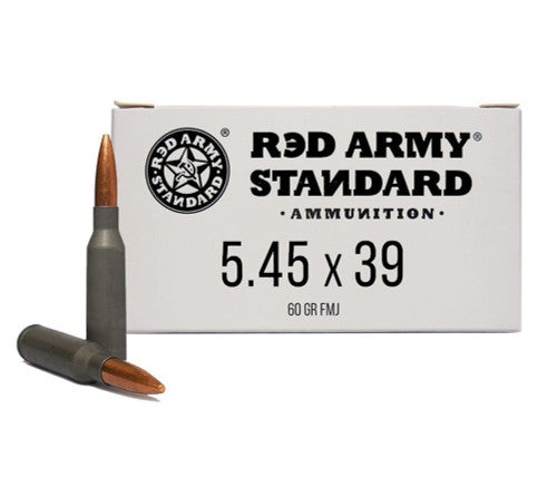 RED ARMY STANDARD 5.45X39 60GR FMJ LEAD CORE 30RD BOX 48 BOXES PER CASE
