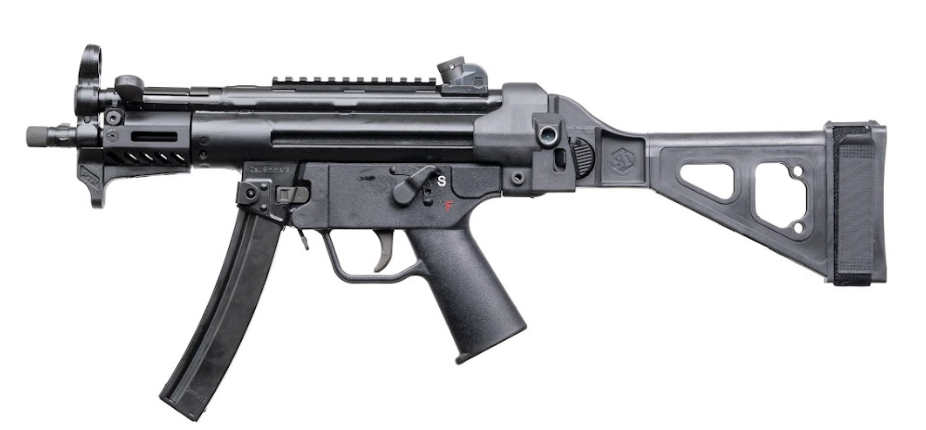 PTR 9RS-BR 9MM REVERSE STRETCH 5.16" PISTOL W/BRACE 2-30RD MAGS