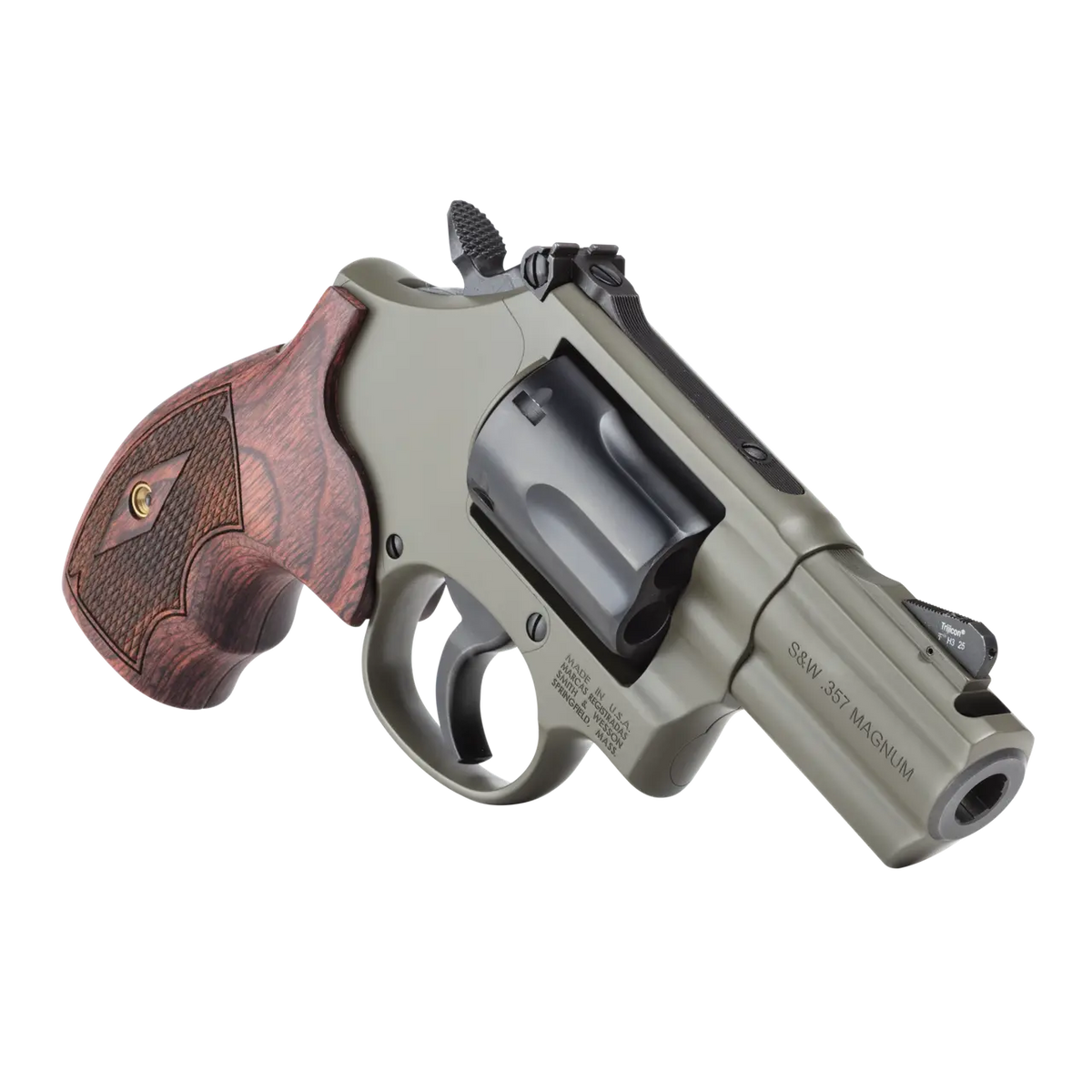 SMITH & WESSON PC MODEL 19 CARRY COMP 357 MAG REVOLVER 2.5" MOSS CERAKOTE 6RD