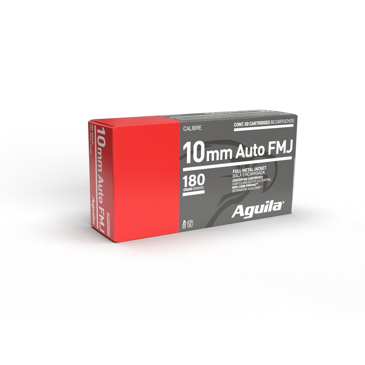 AGUILA 10MM AUTO 180GR FMJ 50RD BOX 20 BXS PER CS