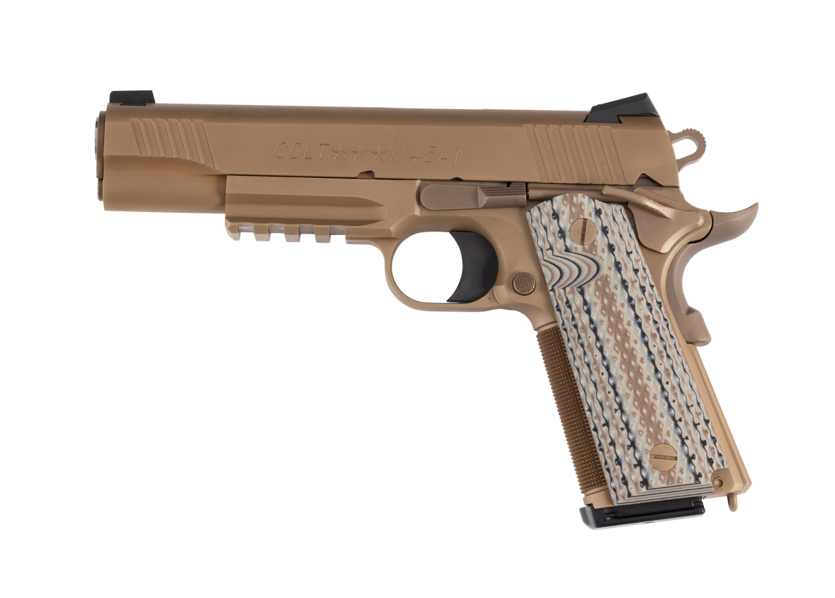 COLT 1911 CUSTOM CQB 45 ACP 5" FDE DLC