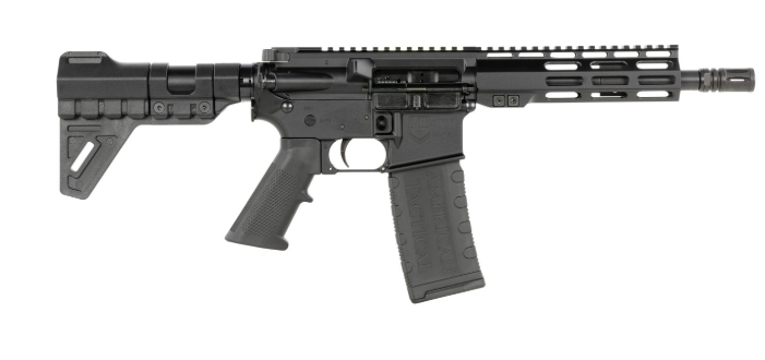 ATI MILSPORT 5.56 7.5" PSTL 7.5" MLOK 1-30RD MAG WITH BLADE BRACE