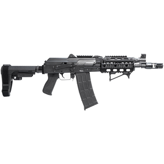 ZASTAVA USA ZPAP85 PSTL 5.56 W/ NIGHT BRAKE, QUAD RAIL, SBA3 BRACE 1-30RD MAGAZINE