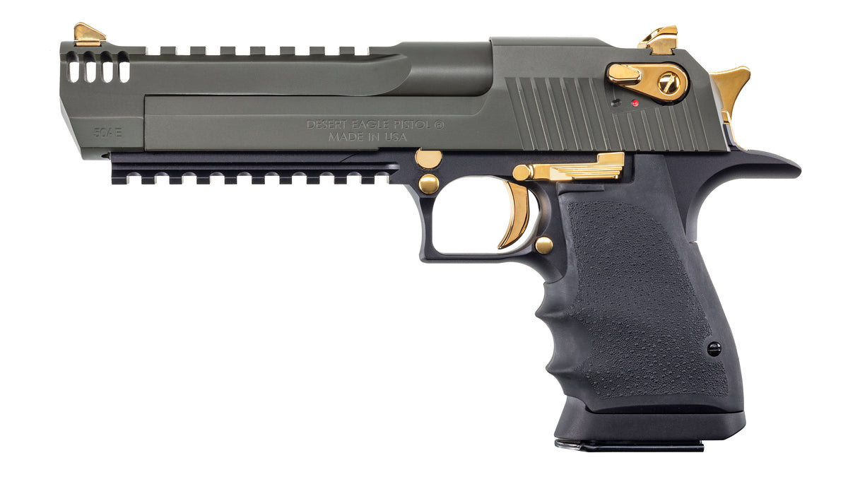 MGNM RSRCH LT WEIGHT DE50 PSTL GREEN/GOLD APPTMNTS 6" BARREL