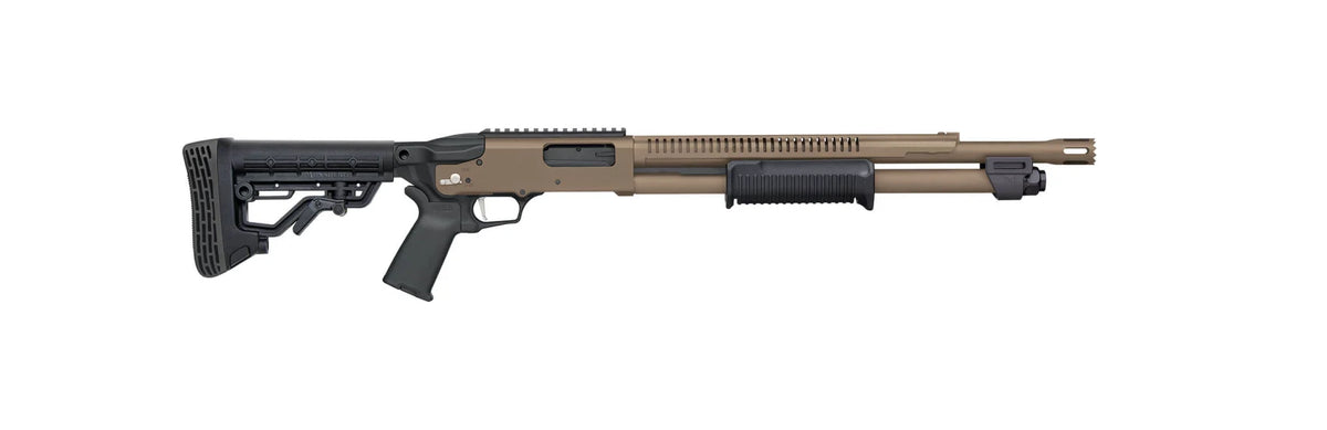 MOSSBERG 509R CERAKOTE 12G 3" SHOTGUN 18.5" STANDOFF W/ H.S., PIC RAIL, FDE 6+1RD