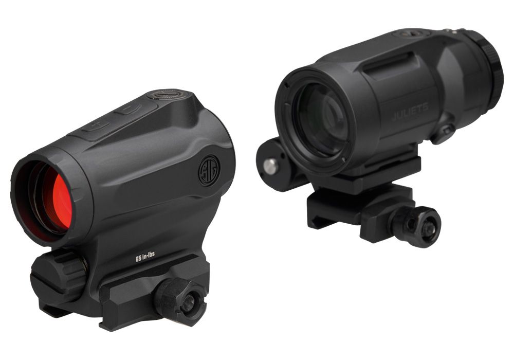 SIG SAUER ROMEO 5XDR G2 COMBO KIT 2MOA RED DOT 65 MOA CIRCLE DOT, JULIET 5 5X24
