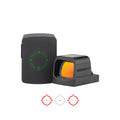 OSIGHT S, 2MOA DOT + 32MOA CIRCLE RED DOT SIGHT WITH CHARGING COVER RMSc FOOTPRINT BLACK