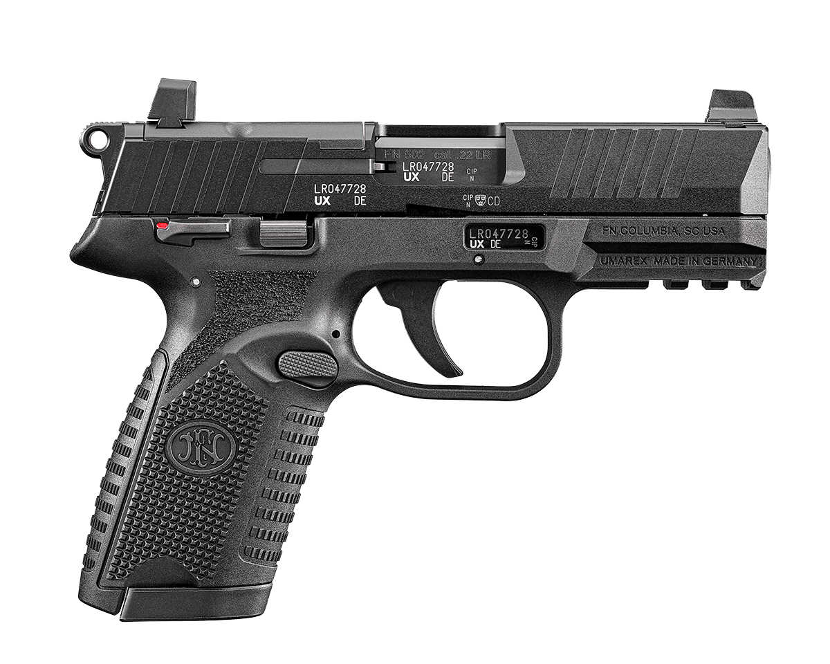FN 502 MRD CA BLACK PISTOL 2-10RD MAGS  CA COMPLIANT