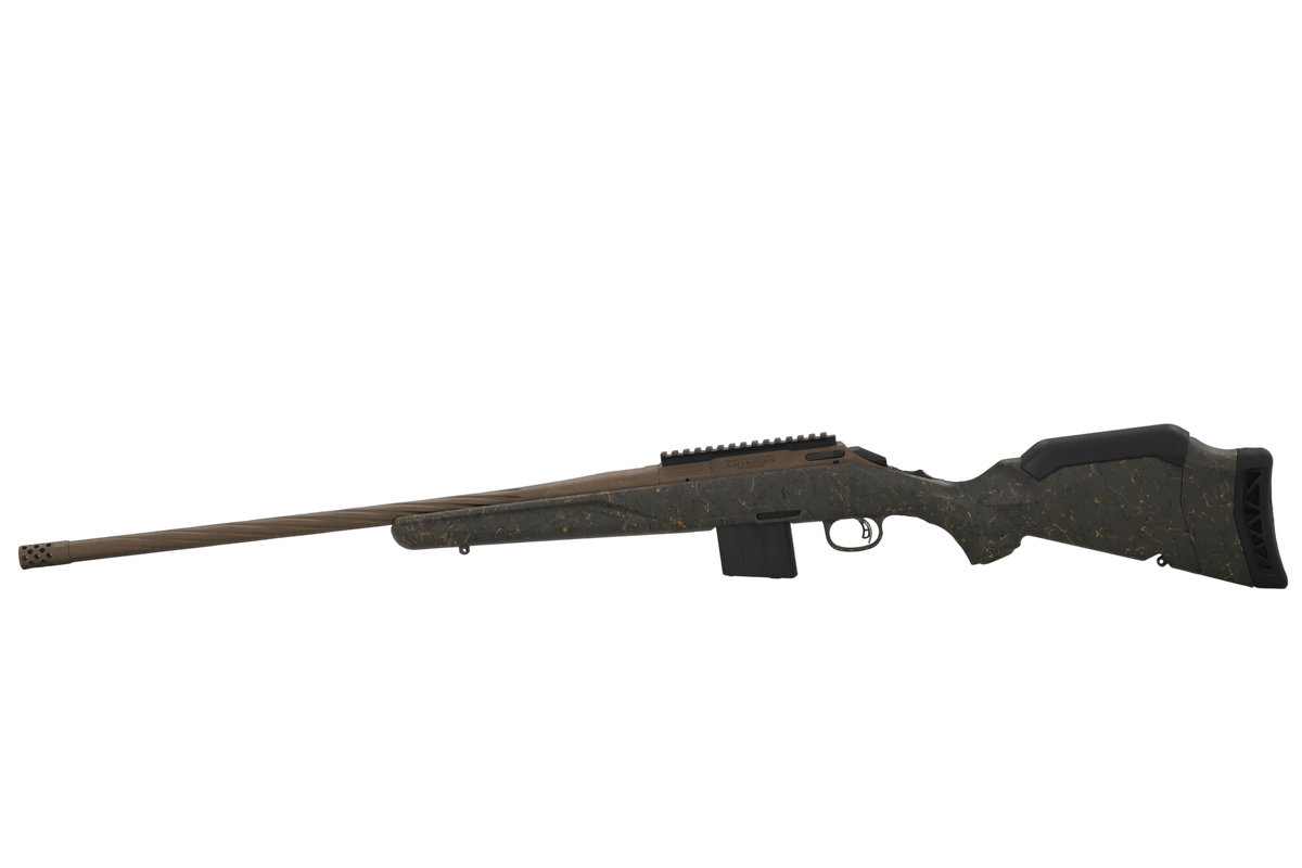 RUGER AMERICAN G2 PRED WILDERNESS TOPO RFL 350 LGD 22" T.B. SPIRAL BBL, GRN SPLTR,BRNT BRNZ 5RD