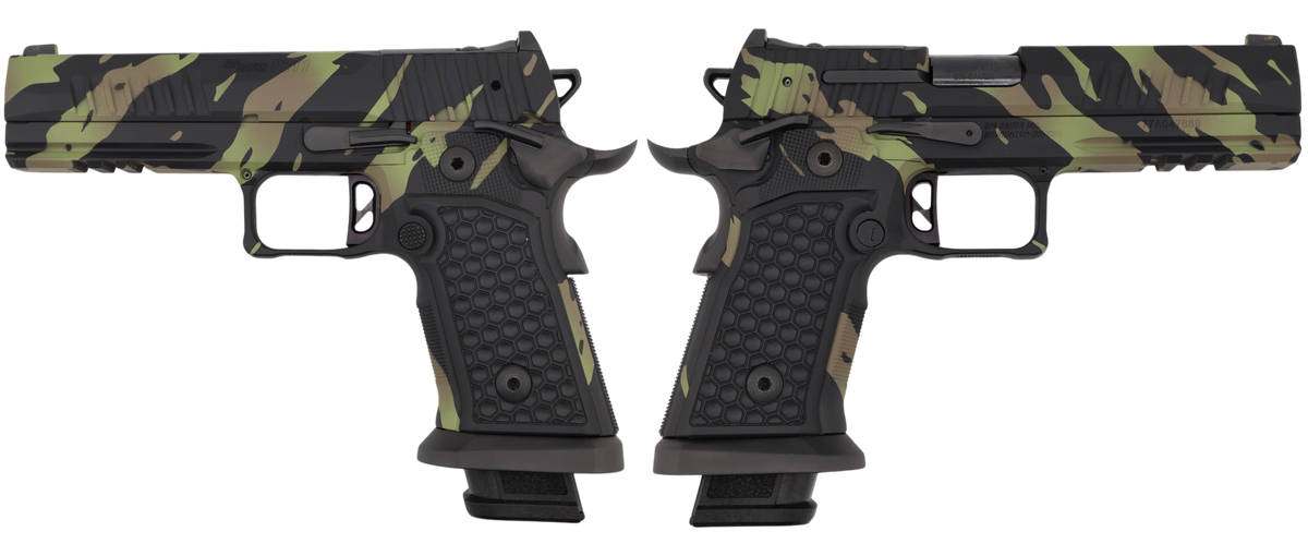 SIG SAUER P211-GT5 9MM PISTOL 5" TIGER STRIPE 2-21RD, 1-17RDRD MAGS