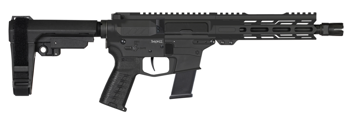 CMMG PISTOL, BANSHEE, MK10, 10MM, 8", ARMOR BLK W/ADJ RIP BRACE