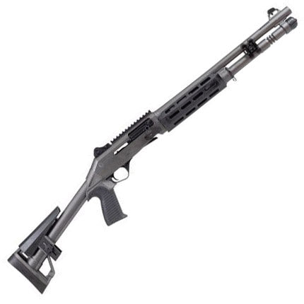 PANZER ARMS M4 SPEED PRO 12G 18.5" PORTED BBL, GREY, MLOK HG, 5RD